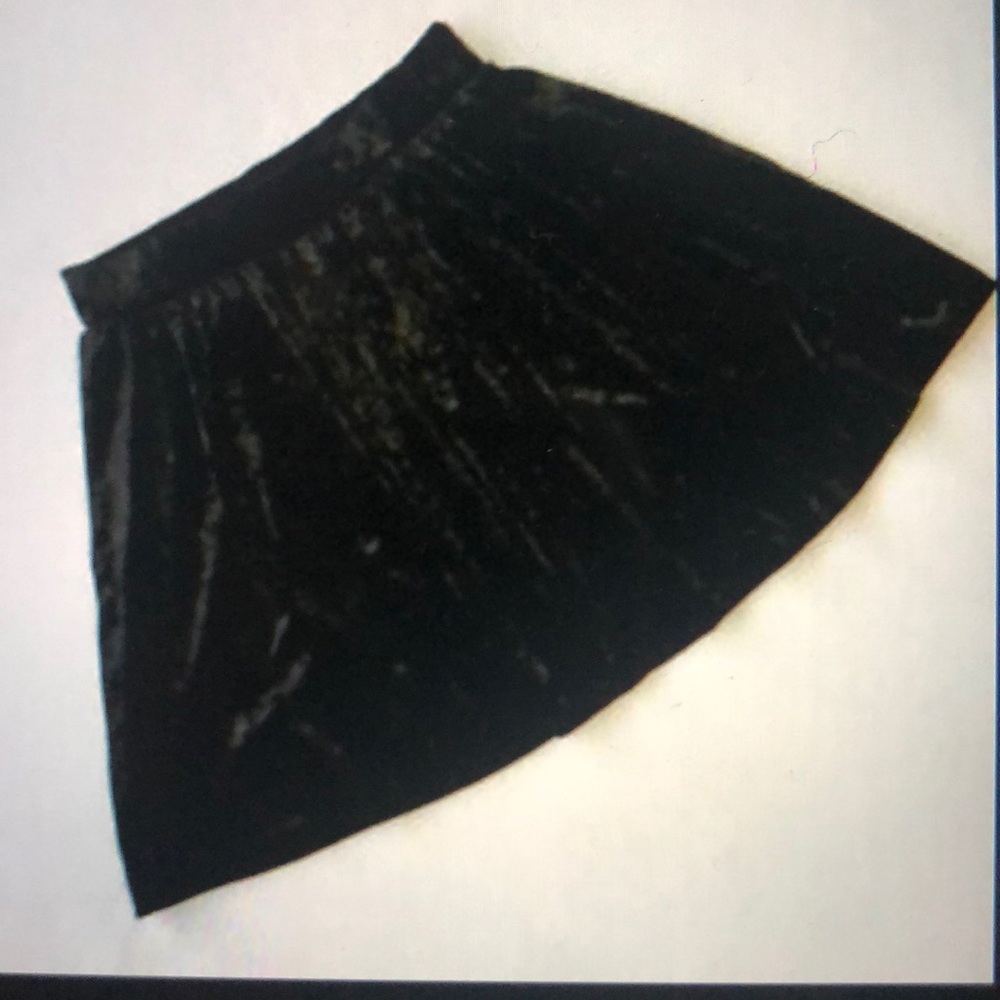 Black velvet skirt from garage
